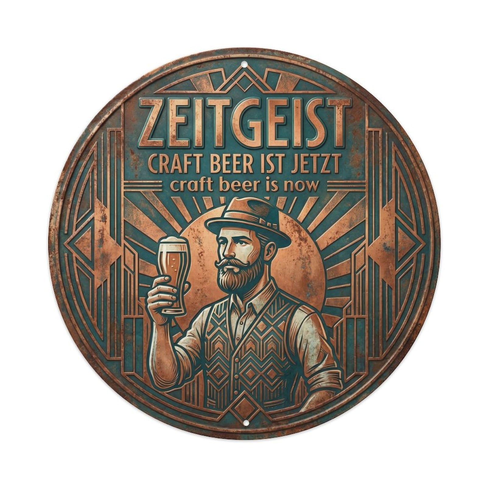Vintage Bar Style Zeitgeist Humorous Office Zeitgeist Metal Tin Sign Plaque Wall Decor for Cafe, Club, Garden Round Metal Poster 8x8Inch