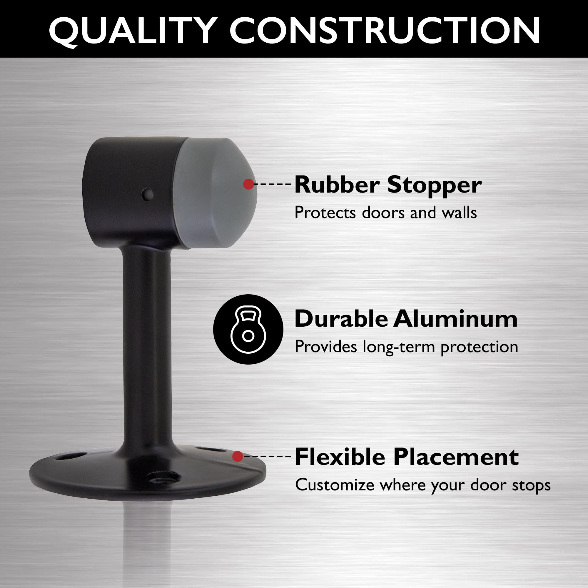 とむー Amazon.co.jp: Design House グースネックドアストップ 189290-MB 2個