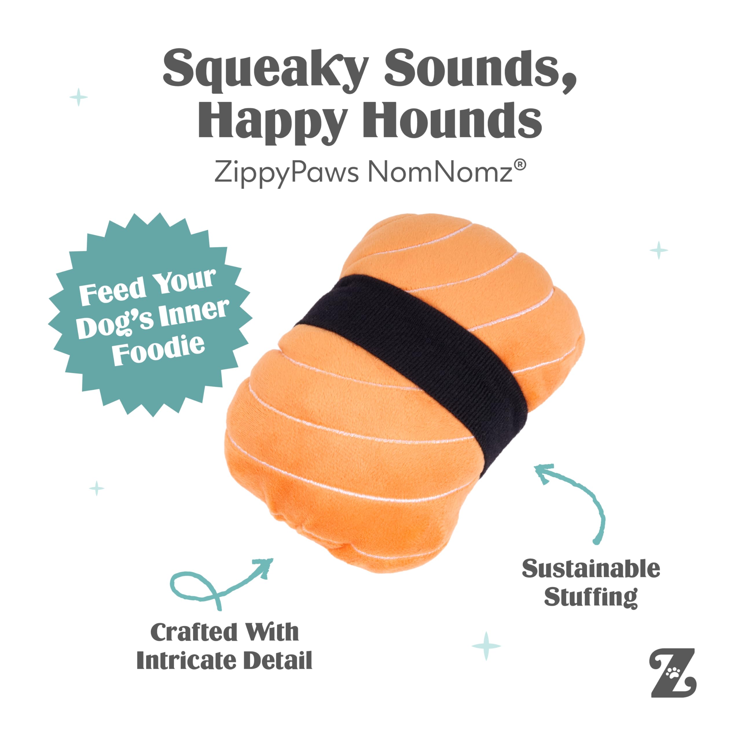 Amazon.com : ZippyPaws NomNomz - Dog Squeaky Toys to Keep Them