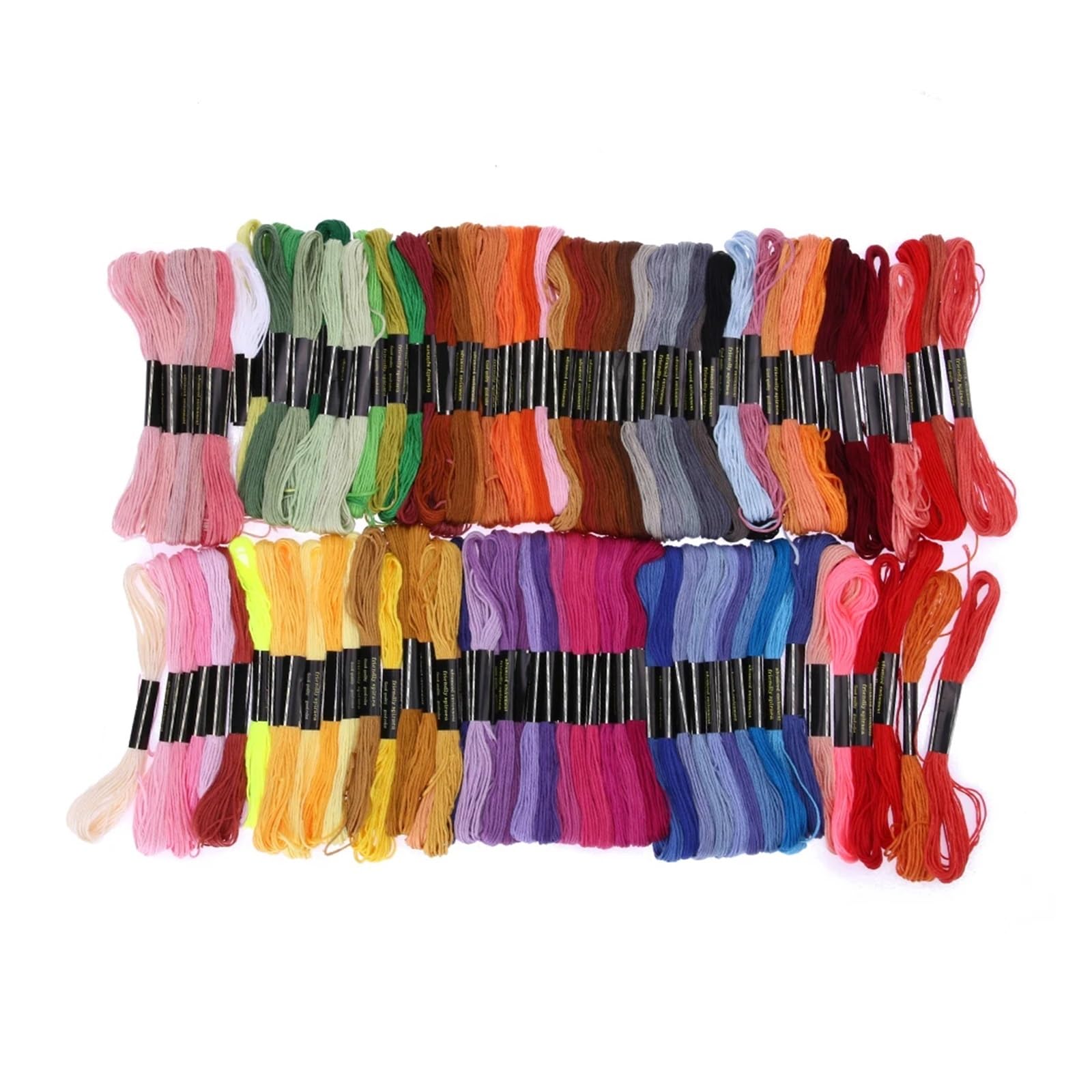 Mehrfarbige Fäden. 100 Farben Kreuz-Stickerei-Zweiggarn, multifunktionales Zahnseide-Set, buntes Armbandgarn for Nadeleinfädelwerkzeug, ideal for Kunst und Handwerk