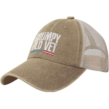Grumpy Old Vet Hat Trucker Hat Men Dad Hats Funny Gifts