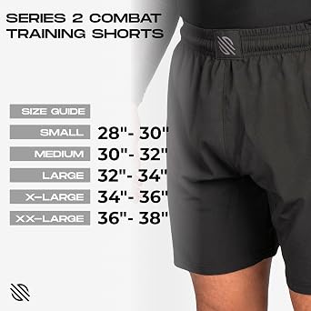 Sanabul Series 2 Combat Training Shorts for MMA Jiu Jitsu Boxing and Fitness