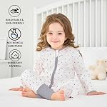 Baby Sac de couchage avec pieds, sac de couchage pour tout-petits d'été avec jambes longues manches,Baby sac de couchage à couverture usure 0.5 TOG