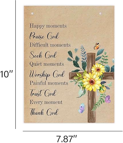 Miniatura 2 de Placas cristianas para decoración de pared, regalos religiosos con las Escrituras para mujeres, regalos inspiradores con versículos de la Biblia y