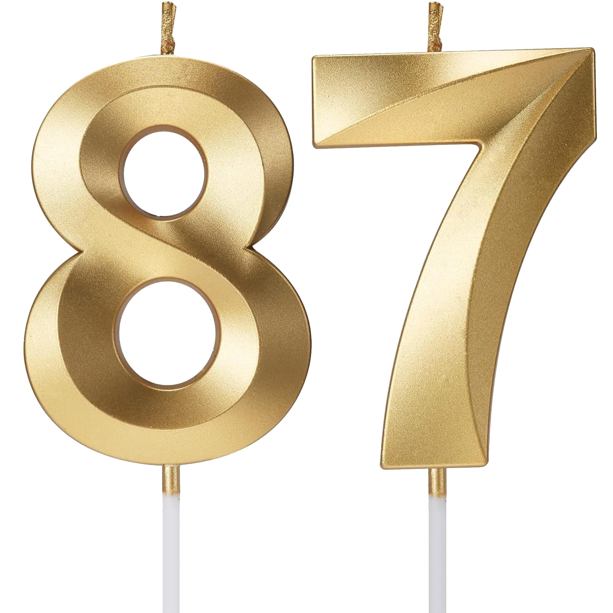Birthday Candles Number Candles Age Year for Cakes Happy Birthday 3D Designed Wedding Anniversary Party Cake Topper Decorations