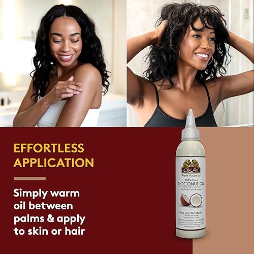 Miniatura 4 de OKAY  Aceite de coco 100 puro para todas las texturas y tipos de piel  Hidratar - Masaje - Condición  Excelente fuente de vitamina E  Todo Natural
