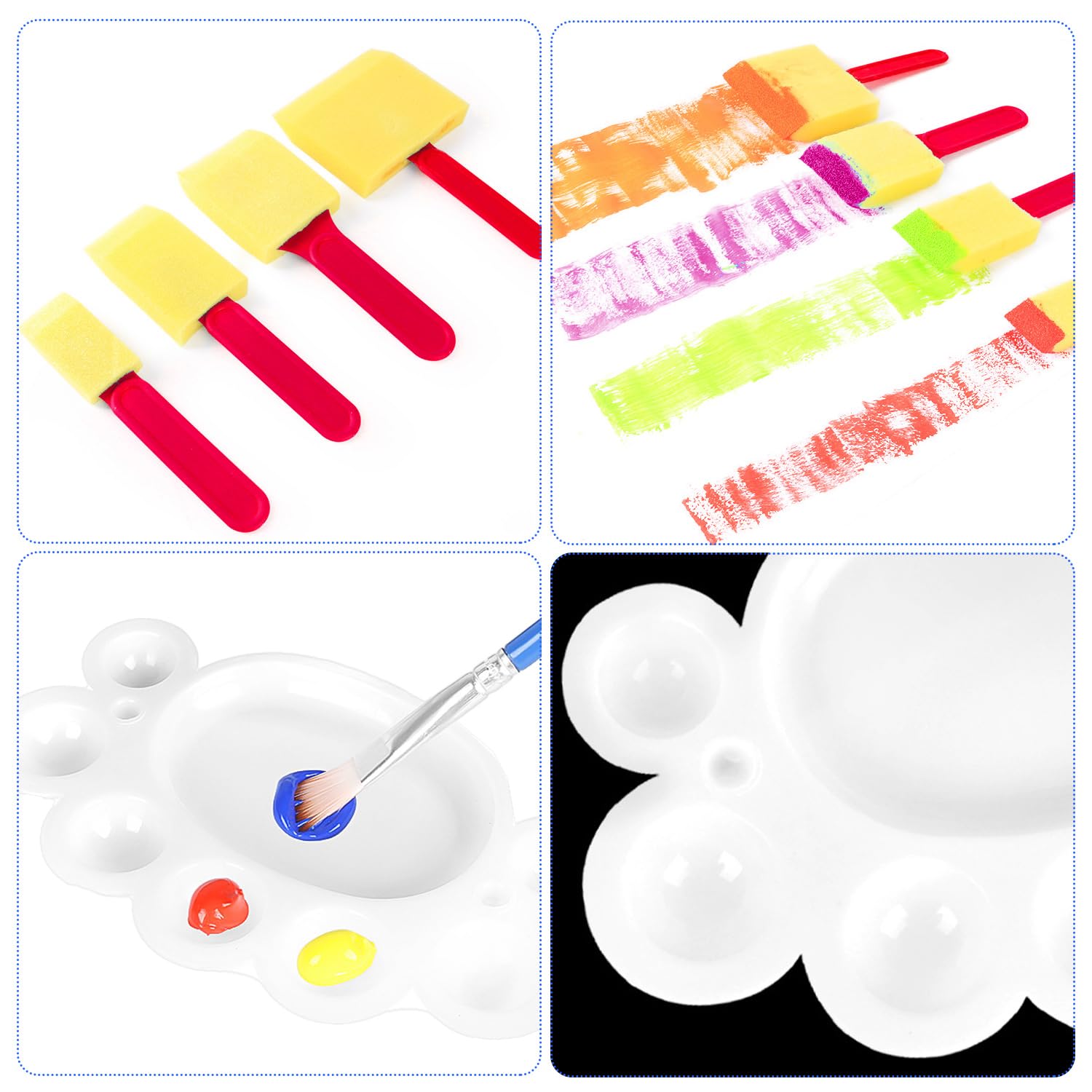 Kit de peinture pour enfants, ensemble de plage en toile acrylique, 28 pièces, k