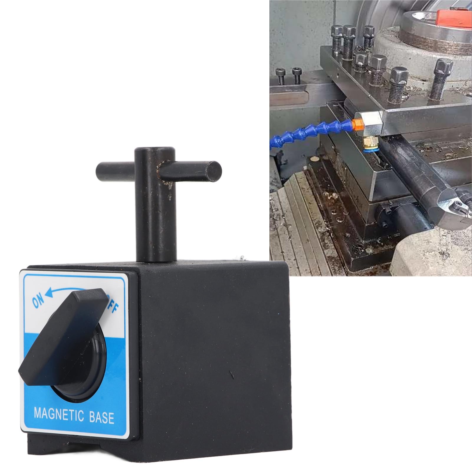 Tyenaza Magnetischer Basisständer Für Tests, Messuhr, M6-Gewinde, Schaltertyp, Magnethalter, 60 Kg Saugkraft