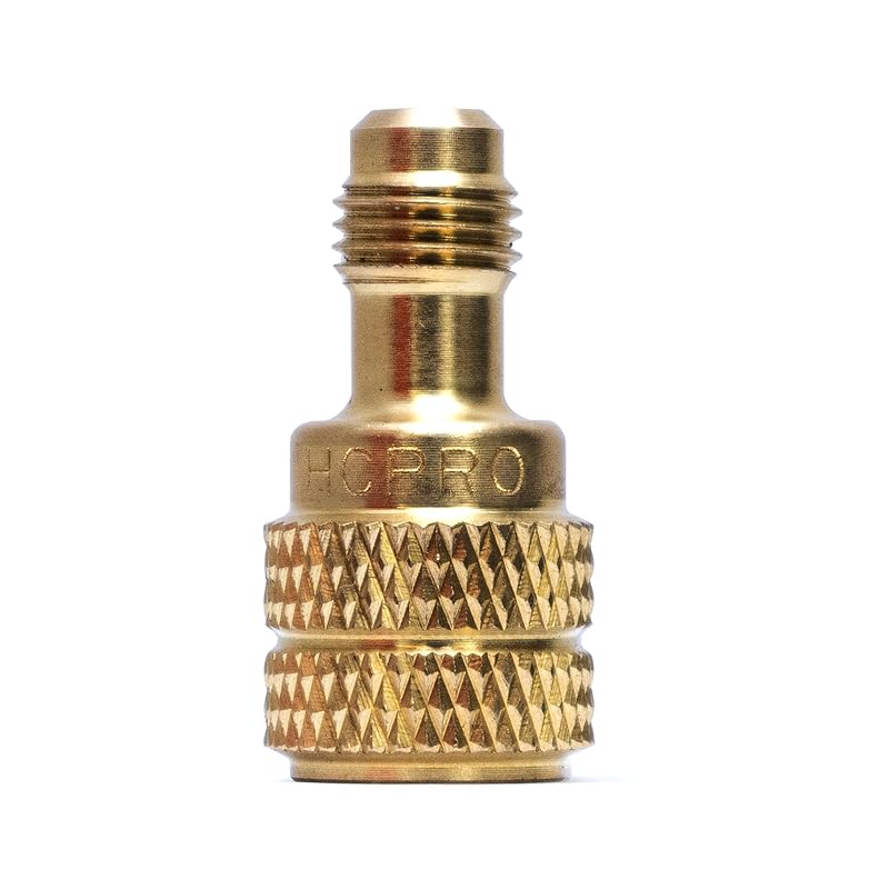 Adaptador reto R410A para ar-condicionado, macho 1/4" SAE x fêmea 5/16" (1/2"-20 UNF), hcpro keep it running
