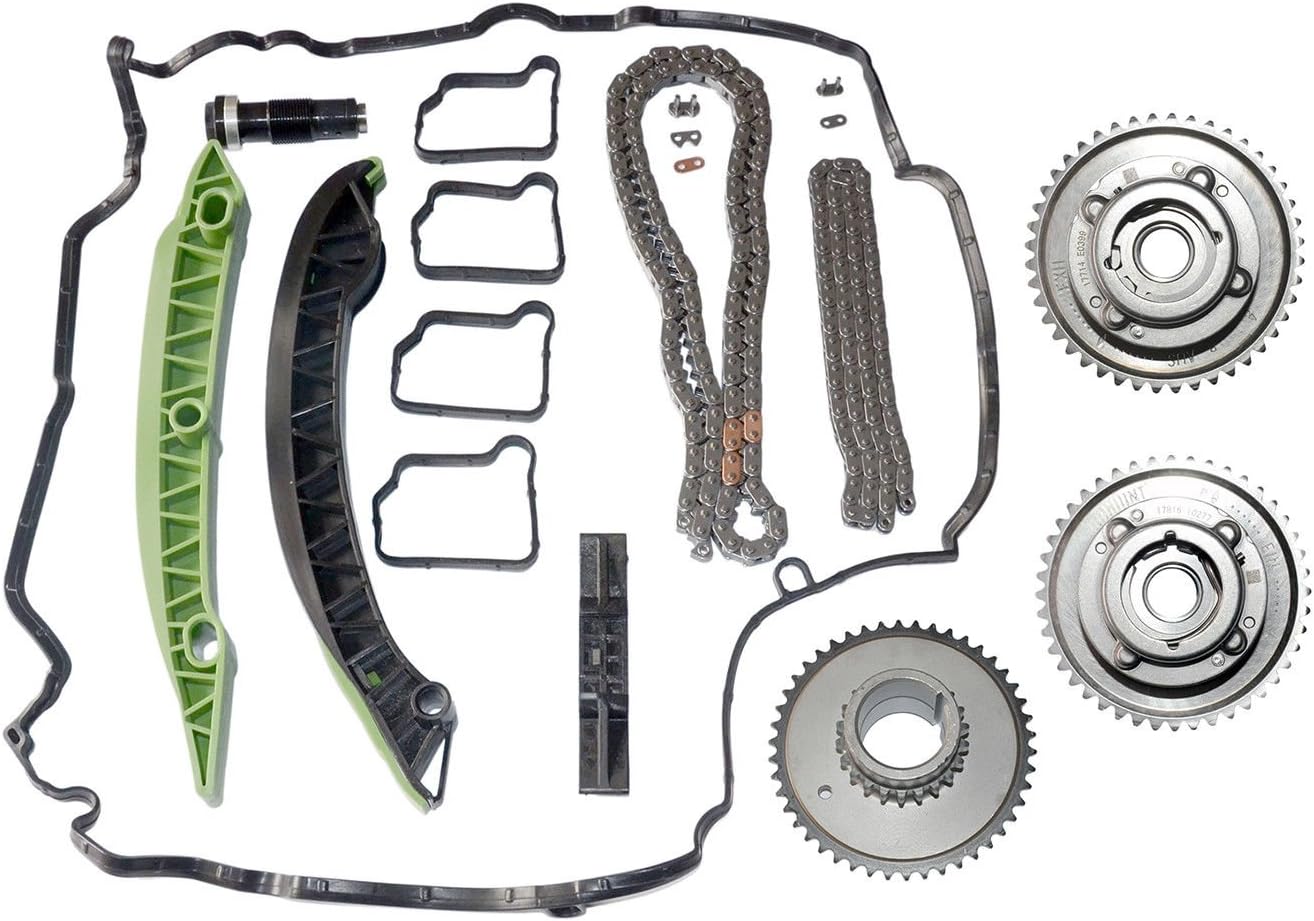 Timing Chain Kit & Camshaft Adjuster Replacement for Mercedes M271 W203 W204 E250 C250 SLK250 2710503347