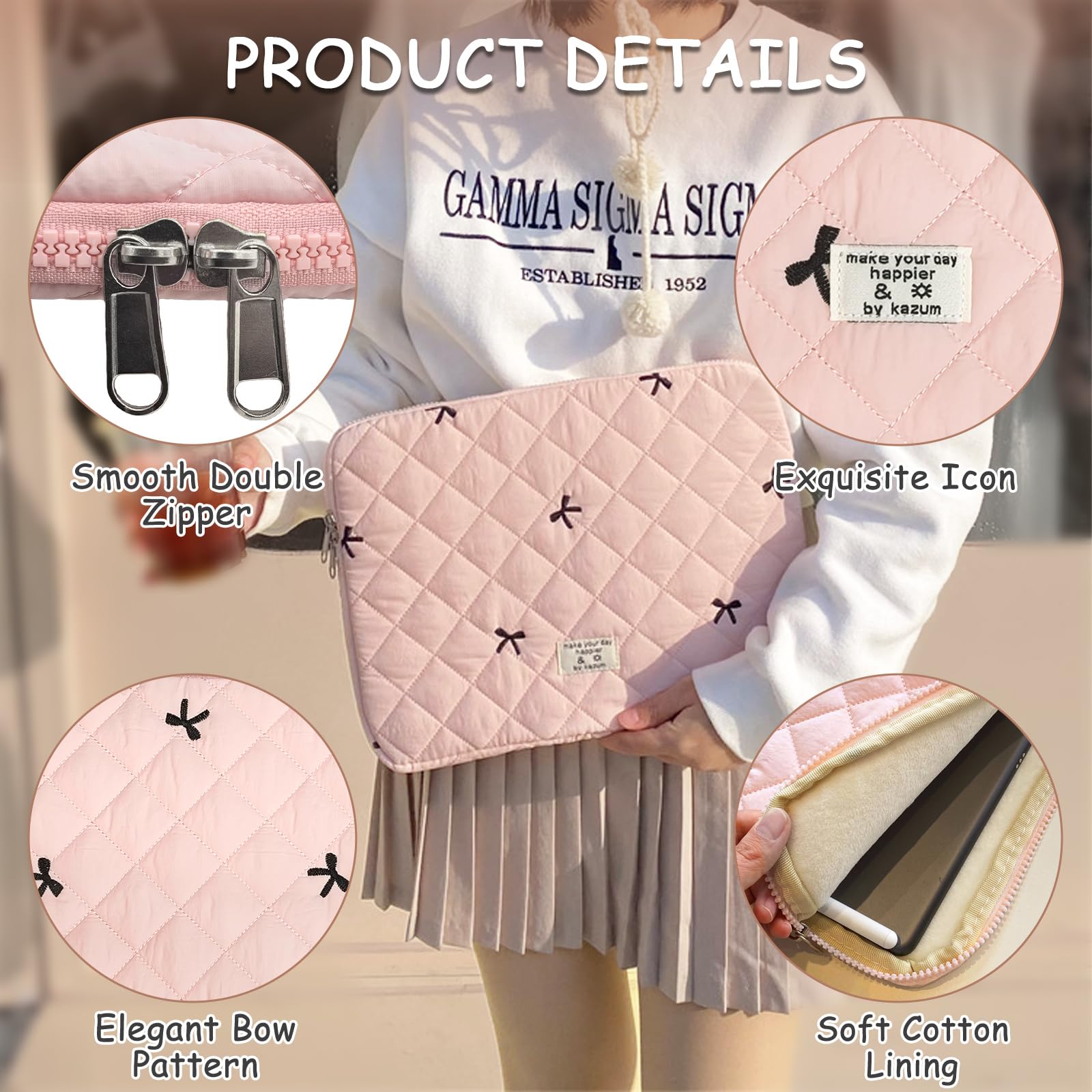 Flintronic Custodia per Laptop da 14 Pollici, Sleeve per Laptop, Custodia Borsa Custodia Protettiva Compatibile con MacBook Pro/Acer/Dell/Lenovo/HP/Samsung/Sony/Asus,14 Pollici