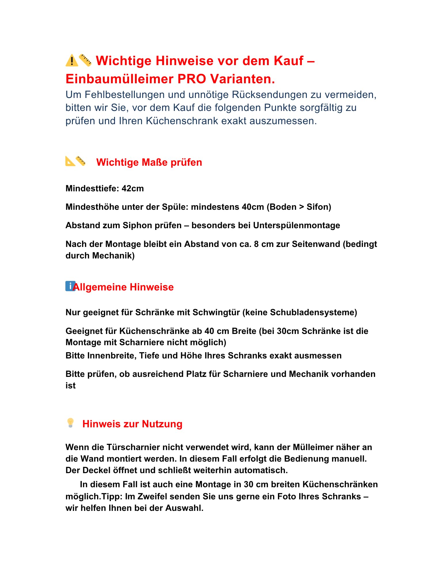 Aspira Home Müllomatic PRO 1 | SMART Einbau Mülleimer Küche ausziehbar, Abfallsammler für Unterschrank mit automatischem Auszug beim Türöffnen, 1 x 16 L Inneneimer, Edelstahl Kunststoff