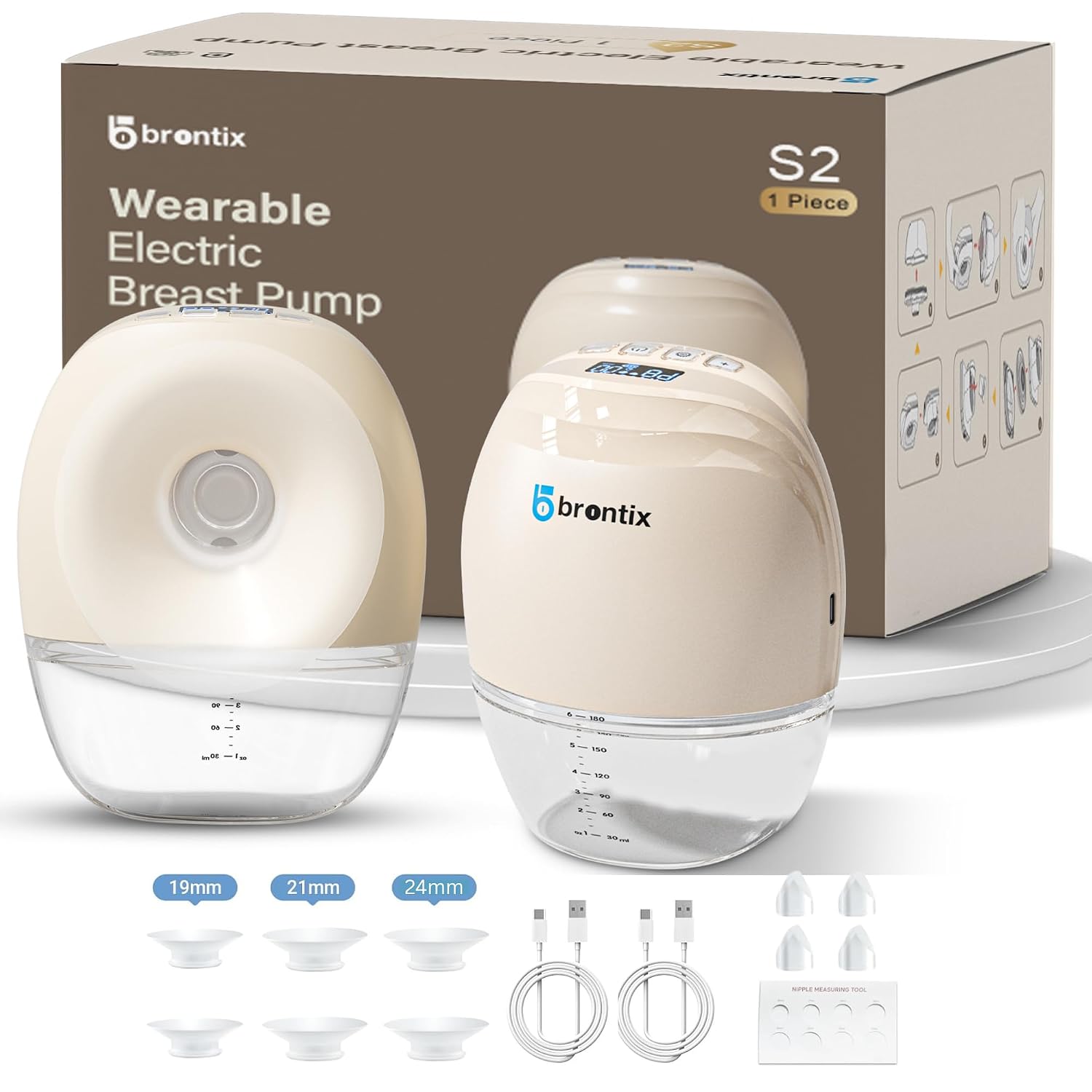 BRONTIX S2 breast pump electrical with 3 Modes and12 Speed Levels wearable breast pump Electric for Feeding Mothers | Auto... - Review, Price and Buying Guide