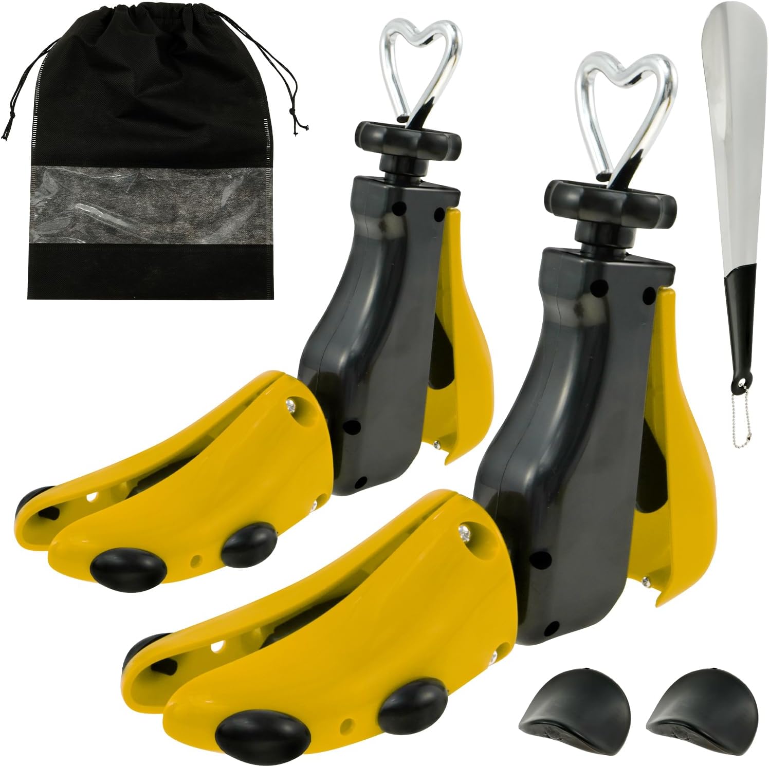 Shoe Stretcher Women Men, 2 Pack Boot Stretcher Stretch Width & Length, Leather Boot Widener Stretcher for Wide Feets