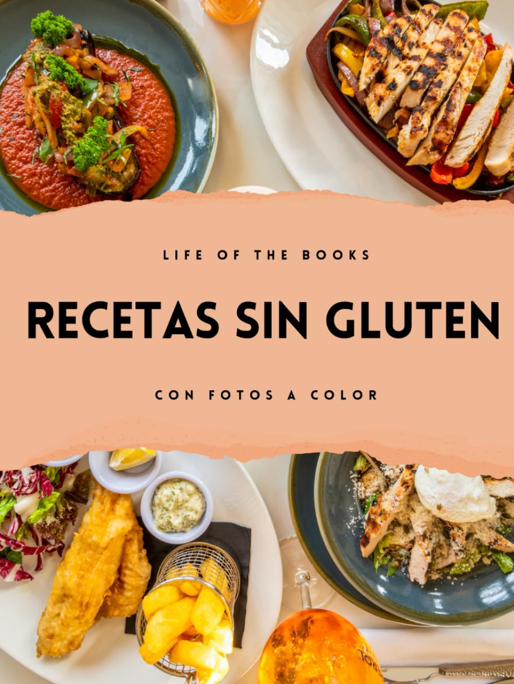 Recetas sin gluten: Con fotografías en color. Recetas de snacks, principales, postres, panes y masas. (Spanish Edition)      Hardcover – June 20, 2025
