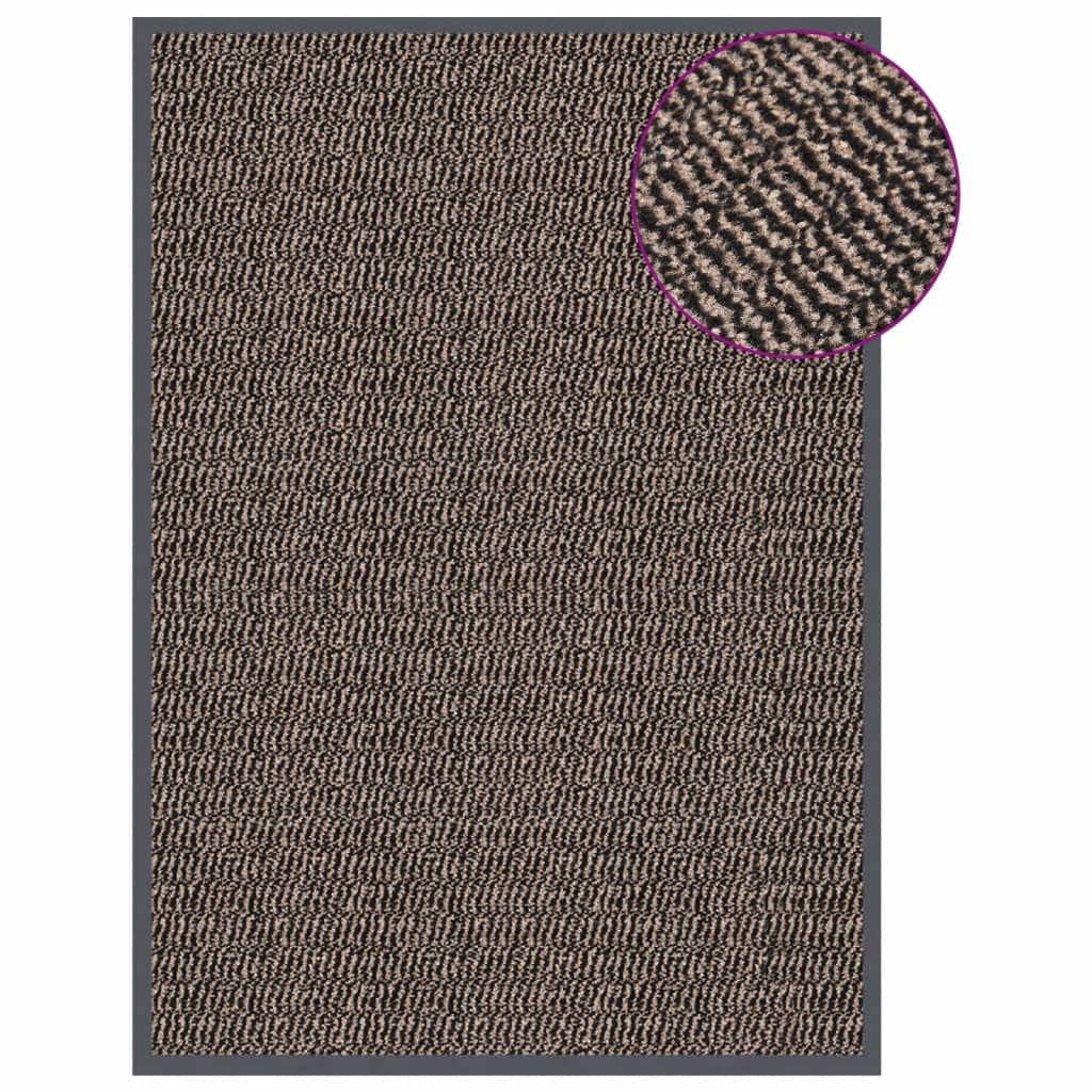Paillasson-Décor-Paillasson Tufté 60x90 cm Marron Foncé