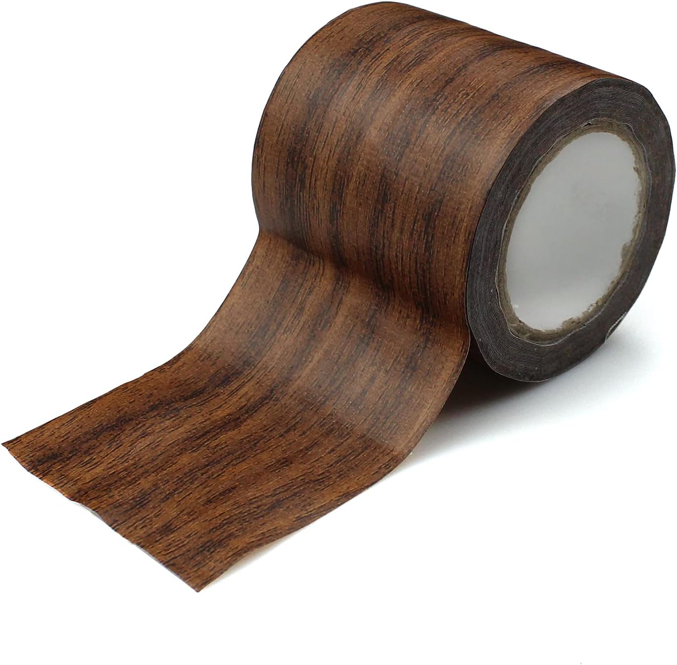 YunBey Imitation Woodgrain Duct Tape – Floor Wood Effect and Waterproof Wood Grain Tape for Laminate Floor Scratch Repair, Antique Oak(5.7cm×4.57m) Brown