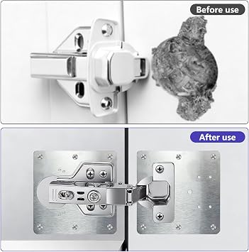 8 Pcs Kitchen Door Hinge Repair Plate, Cupboard Door Hinge Repair Plate with 48 Screws, Kitchen Cupboard Hinge Repair Plate for Kitchens, cabinets, Drawers, Doors and Windows, wardrobes, etc