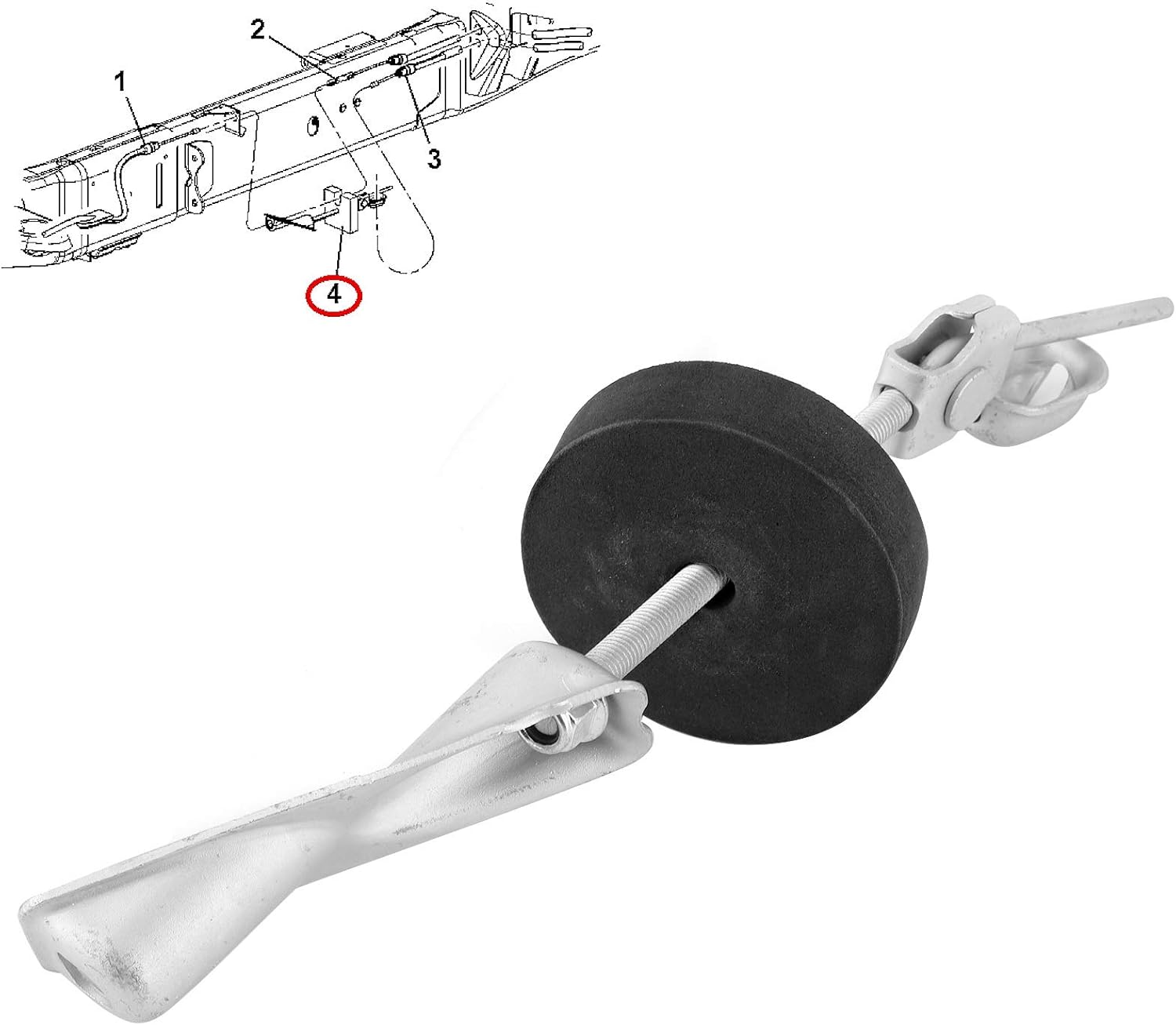 Rear Tensioner Parking Brake Cable Parking Brake Cable Tensioner 52122296AA Accessory Fit for 1500 2500 3500
