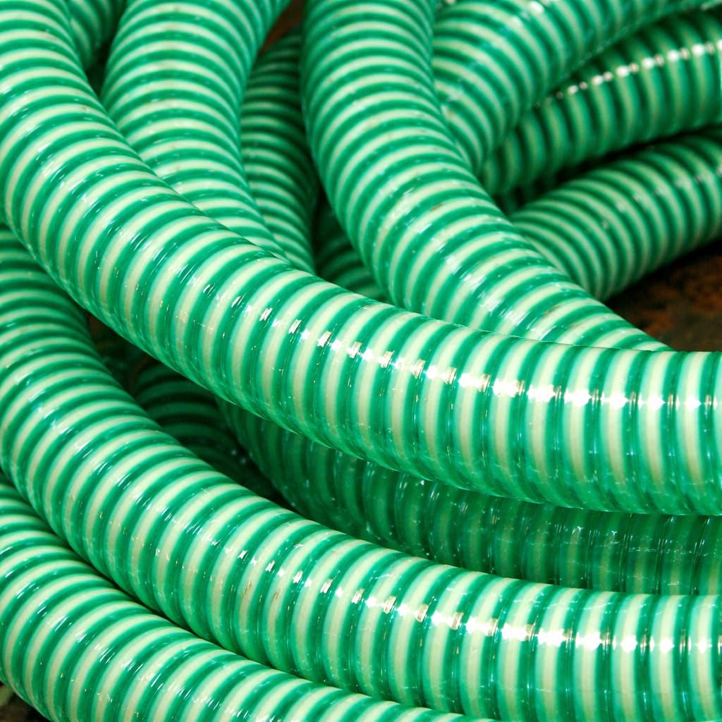 Heavy Duty Green Flexible 3/4 inch PVC Suction Hose (15Ft) for Water Pump | Durable Garden Pipe for Home & Agriculture (15Ft)-5m-image-39