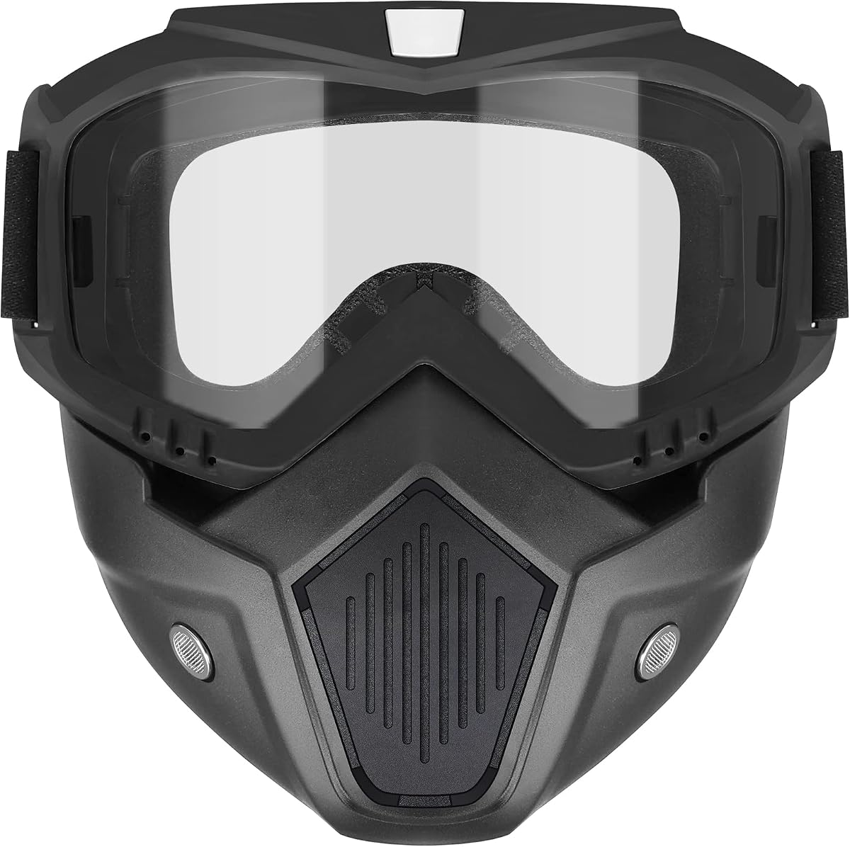 YScare Tactical Mask Compatible with Nerf Rival, Apollo, Zeus, Khaos,Atlas, & Artemis Blasters Rival Airsoft Mask,Black Detachable Masks with Goggles for Shooting Game Cycling Christmas Cosplay Party…