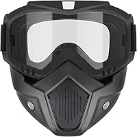 YSCare Tactical Mask for Nerf Rival Apollo Zeus - Detachable Black Airsoft Goggles for Shooting Games, Cycling, Cosplay (150 chars max)