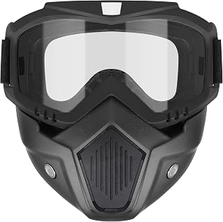 YSCare Tactical Mask for Nerf Rival Apollo Zeus - Detachable Black Airsoft Goggles for Shooting Games, Cycling, Cosplay (150 chars max)