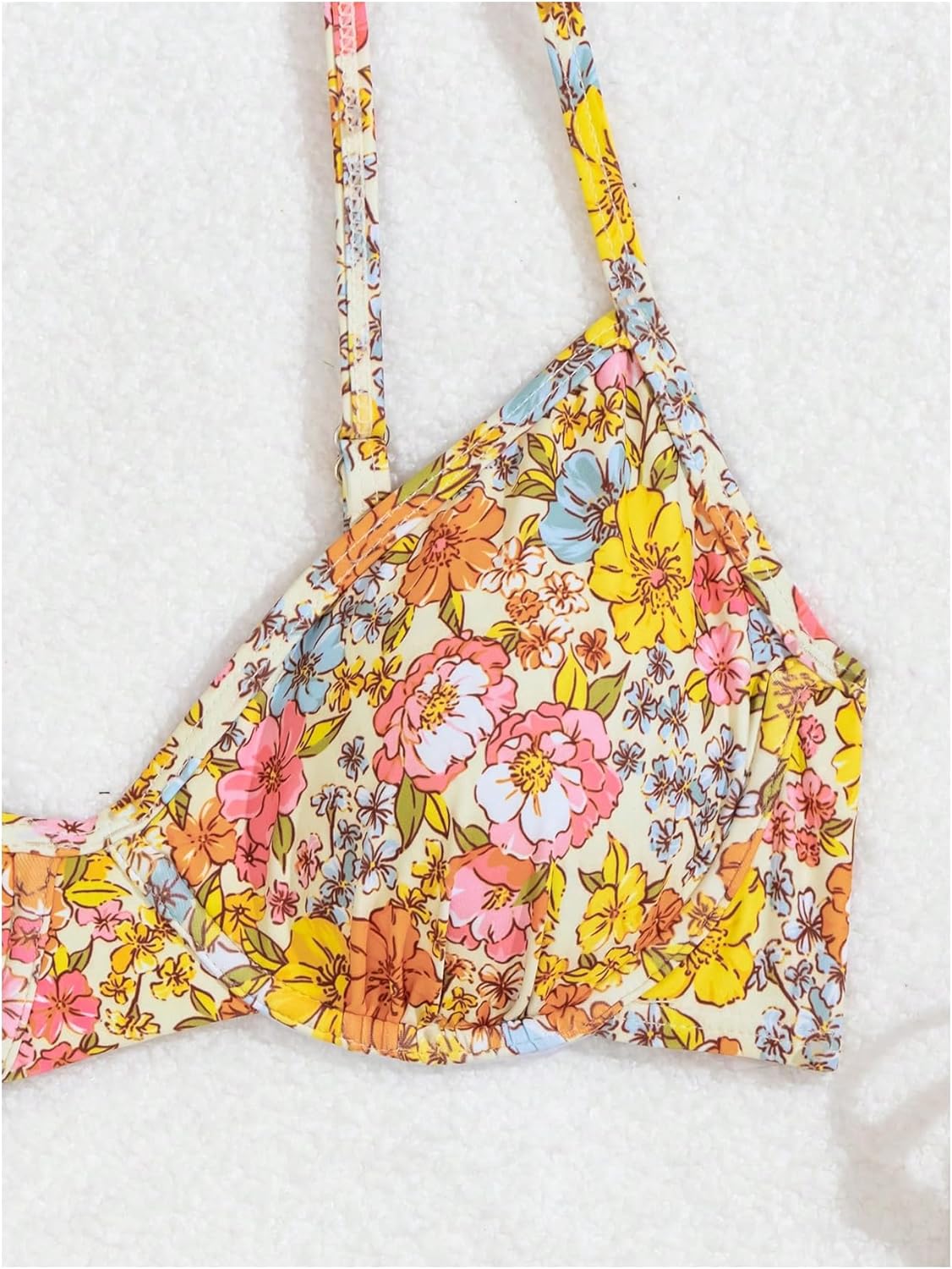SOLY HUX Women's Floral Print Bikini Sets Underwire Tie Side Bathing Suits Two Piece Swimsuit - Image 3