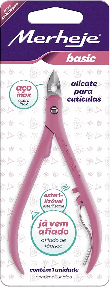 Merheje Alicate Para Cutícula Rosa