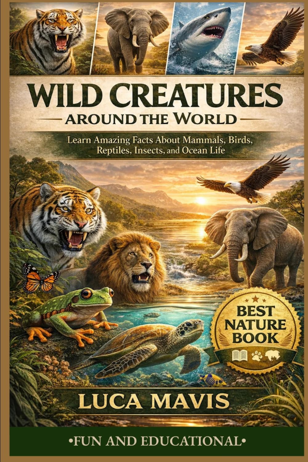 WILD CREATURES AROUND THE WORLD: Learn Amazing Facts About Mammals, Birds, Reptiles, Insects, and Ocean Life