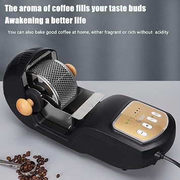 Coffee Roaster Machine for Home Use, Transparent Thick Glass, Auto & DIY Mode, 100g Capacity, Ideal for Coffee Lovers and Friends