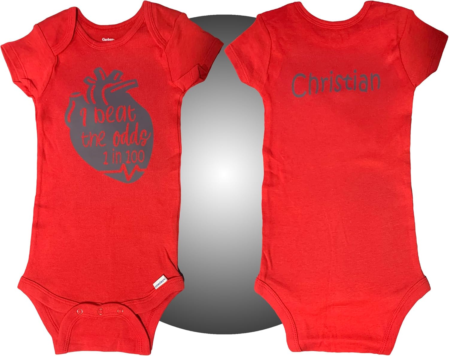 Baby Heart Surgery Bodysuits - Personalized - Heart Defect Baby Gifts - Open Heart Surgery Recovery Gift - 100% Cotton Bodysuits - Heart Warrior CHD Rompers - CHD Awareness Products - Heart Mom Gifts - Image 4