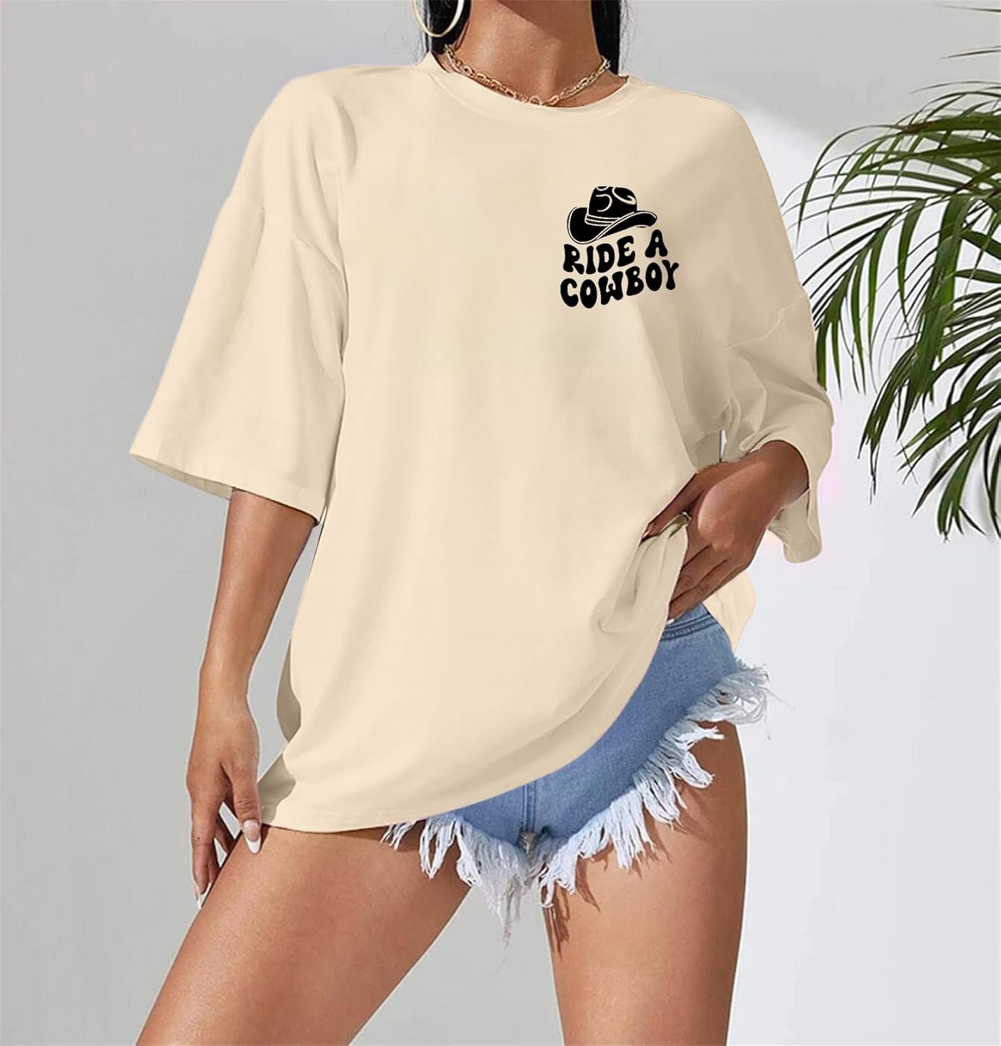 Hold Your Horses T Shirt Women Funny Rodeo Graphic Tees Vintage Cowboy Vacation Short Sleeve Shirts Tops - Image 2