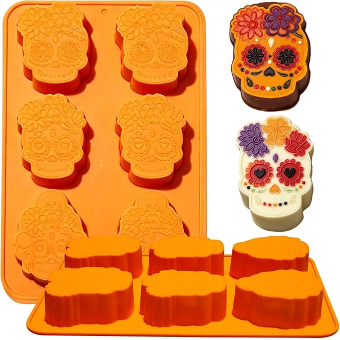 Dia de los Muertos Medium Sugar Skull Mold for Authentic Mexican Day of the Dead Sugar Skulls
