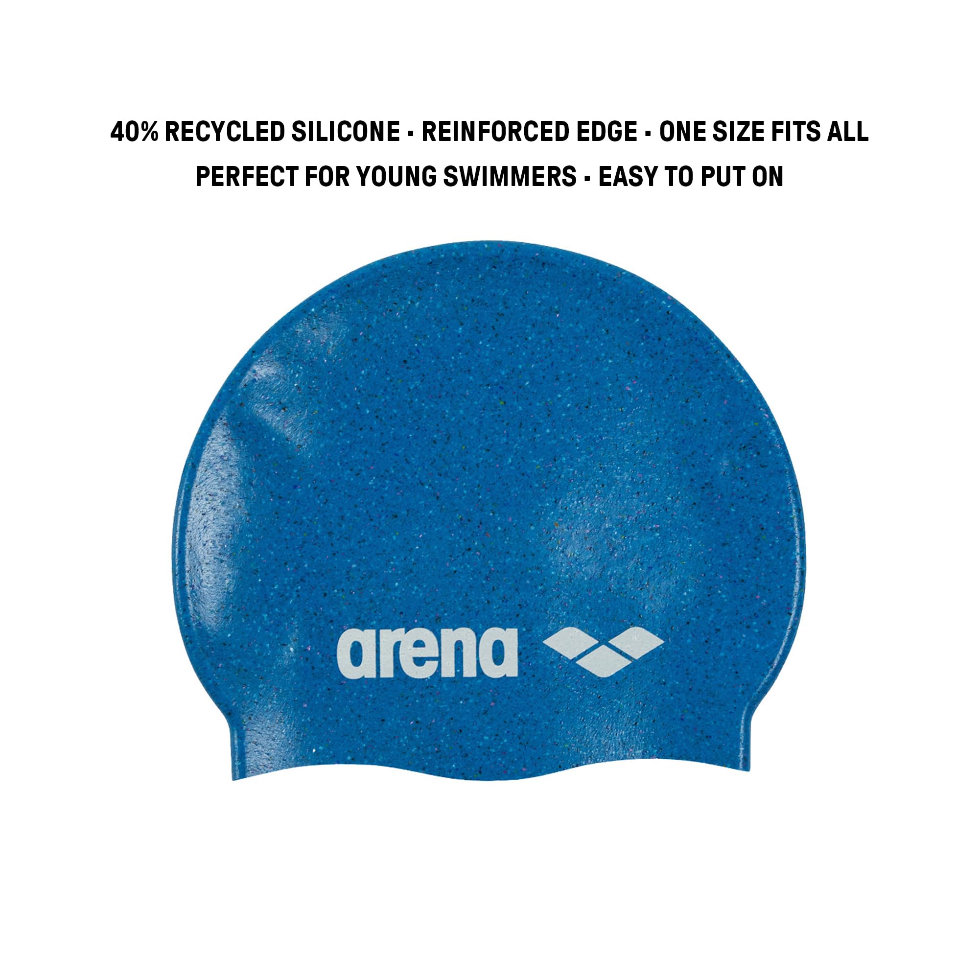 Arena Junior Recycled Silicone Unisex Swim Cap for Girls and Boys
