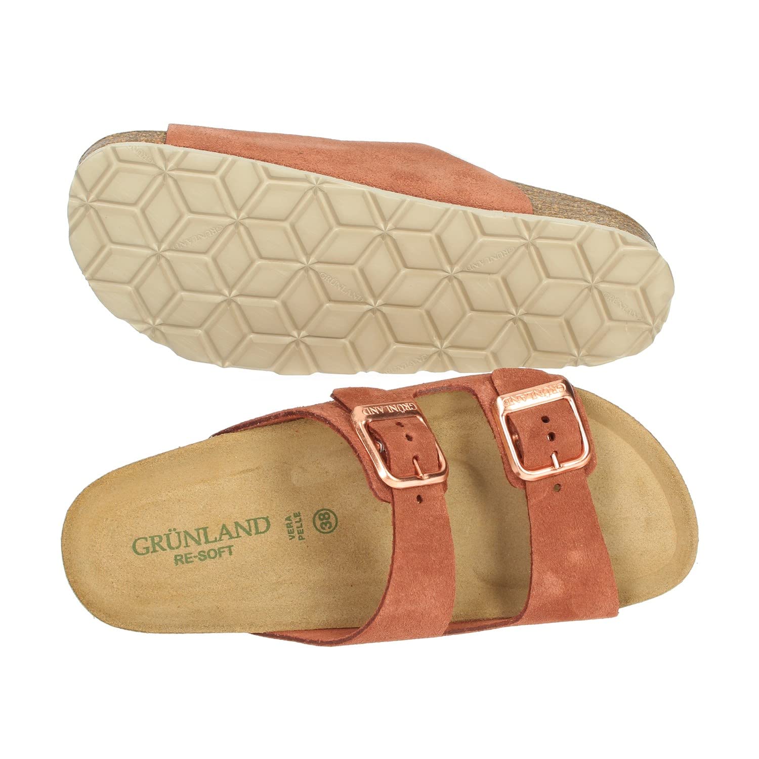 GRÜNLAND il benessere è naturale Grunland Moll Ciabatta Verde da Donna CB2631-70