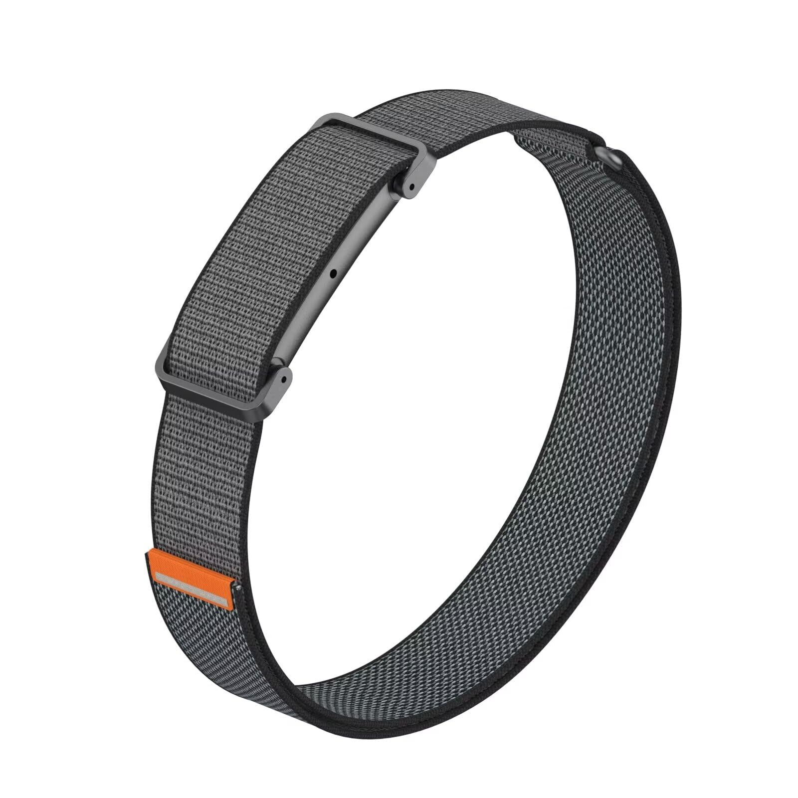 TingYR Arm Band Compatible with Google Fitbit Air, Nylon Sport Strap with Detachable Metal Case Protective Case, 42cm Extended Loop Armband for Workout and Fitness. Obsidian