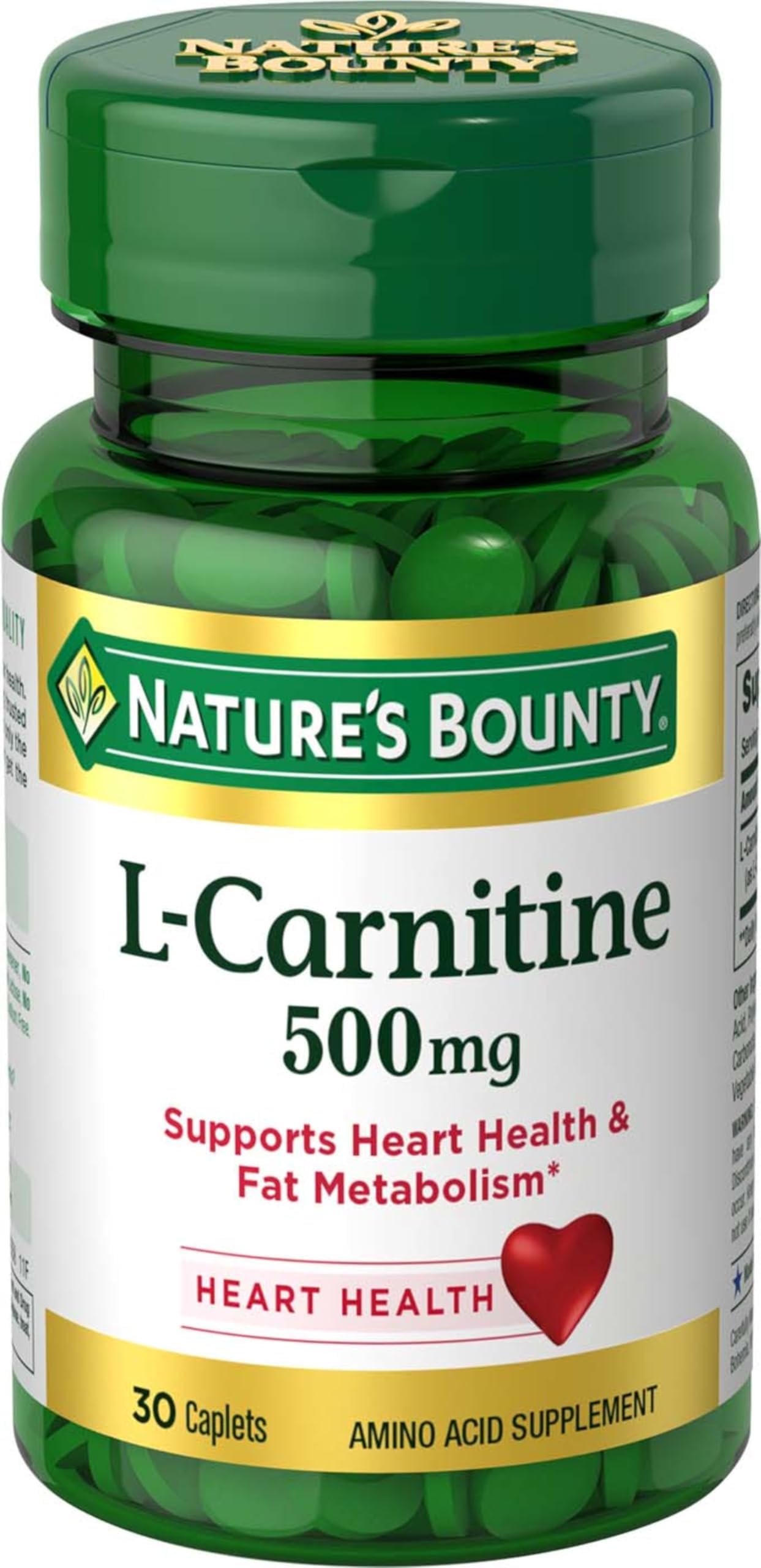 Nature's Bounty L-Carnitine 500 mg, 30 Tablets