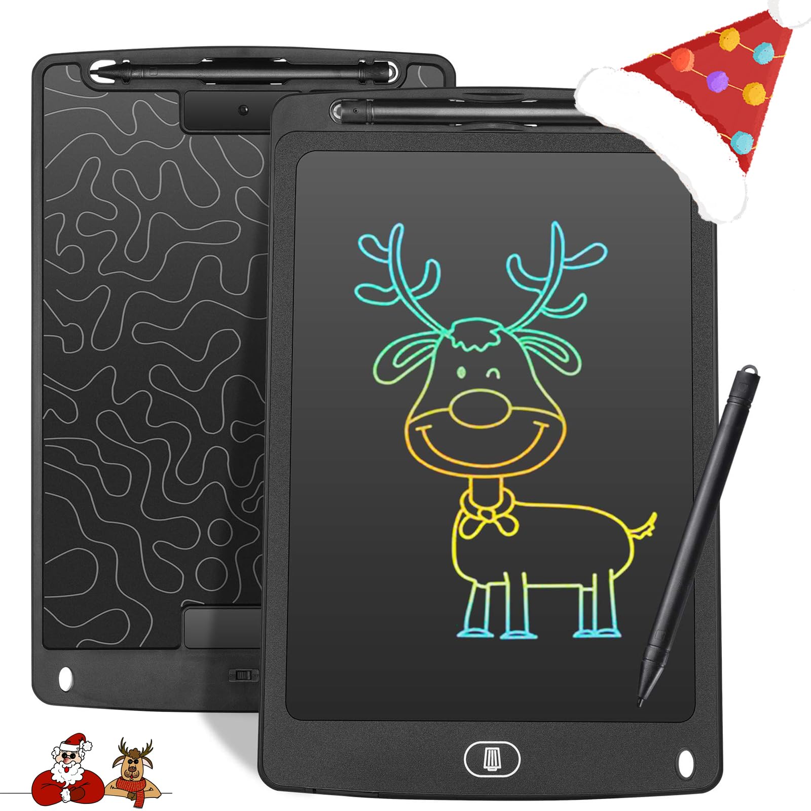 Czemo Bunte Schreibtafel LCD 10Zoll,Elektronisches LCD Schreibbrett