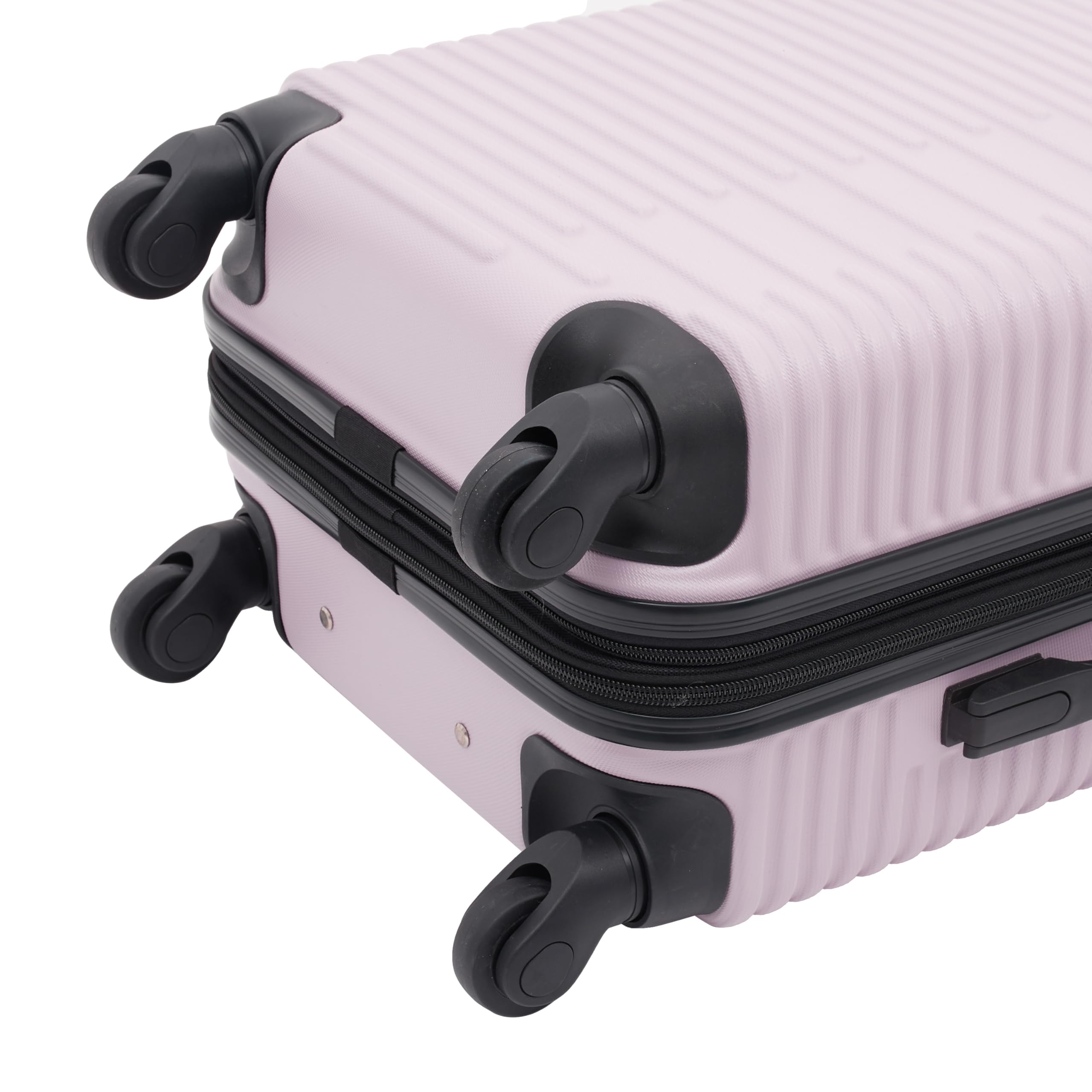 kensie Hillsboro - Set di valigie e borse da viaggio Hillsboro da donna, lilla brunito, lilla brunito, 50,8 cm, set di bagagli e borse da viaggio Hillsboro, Lilla Brunito, 20" Carry-on, Hillsboro -