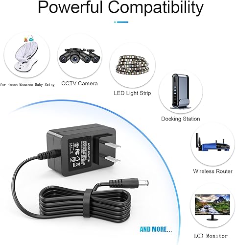 Miniatura 2 de Fuente de alimentación de 12V 3A compatible con Netgear Nighthawk R6700 R7000 Sistema WiFi RBK12 RBK20 RBK22 RBK40 RBK43 y apto para máquinas de