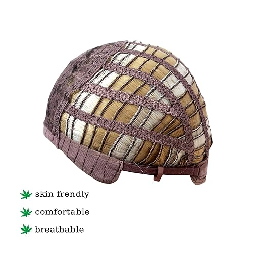 Miniatura 6 de Peluca larga rubia ombré para mujer, con flequillo, peluca en capas, longitud al hombro, resistente al calor, pelucas sintéticas para mujeres con