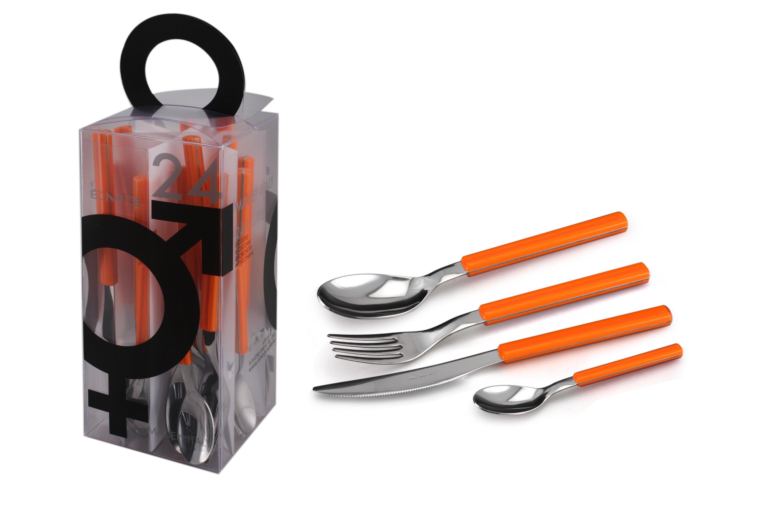 Eme Confezione 24 Posate You and Me Sky Arancio - 4