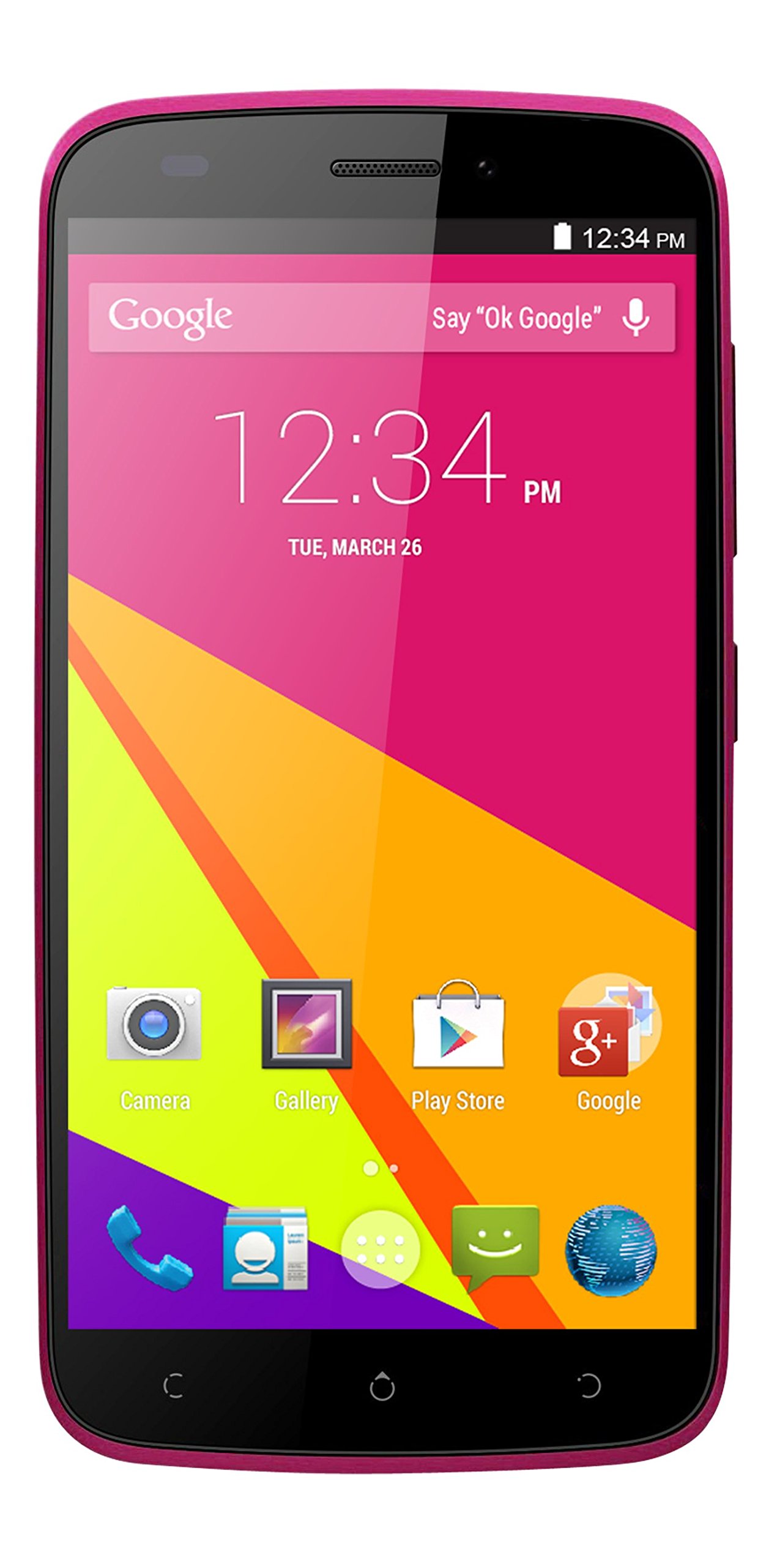 BLU Life Play 2, 1.3GHz Quad Core, Android 4.4 KK, 4G HSPA+ with 8MP Camera - Unlocked (Pink)