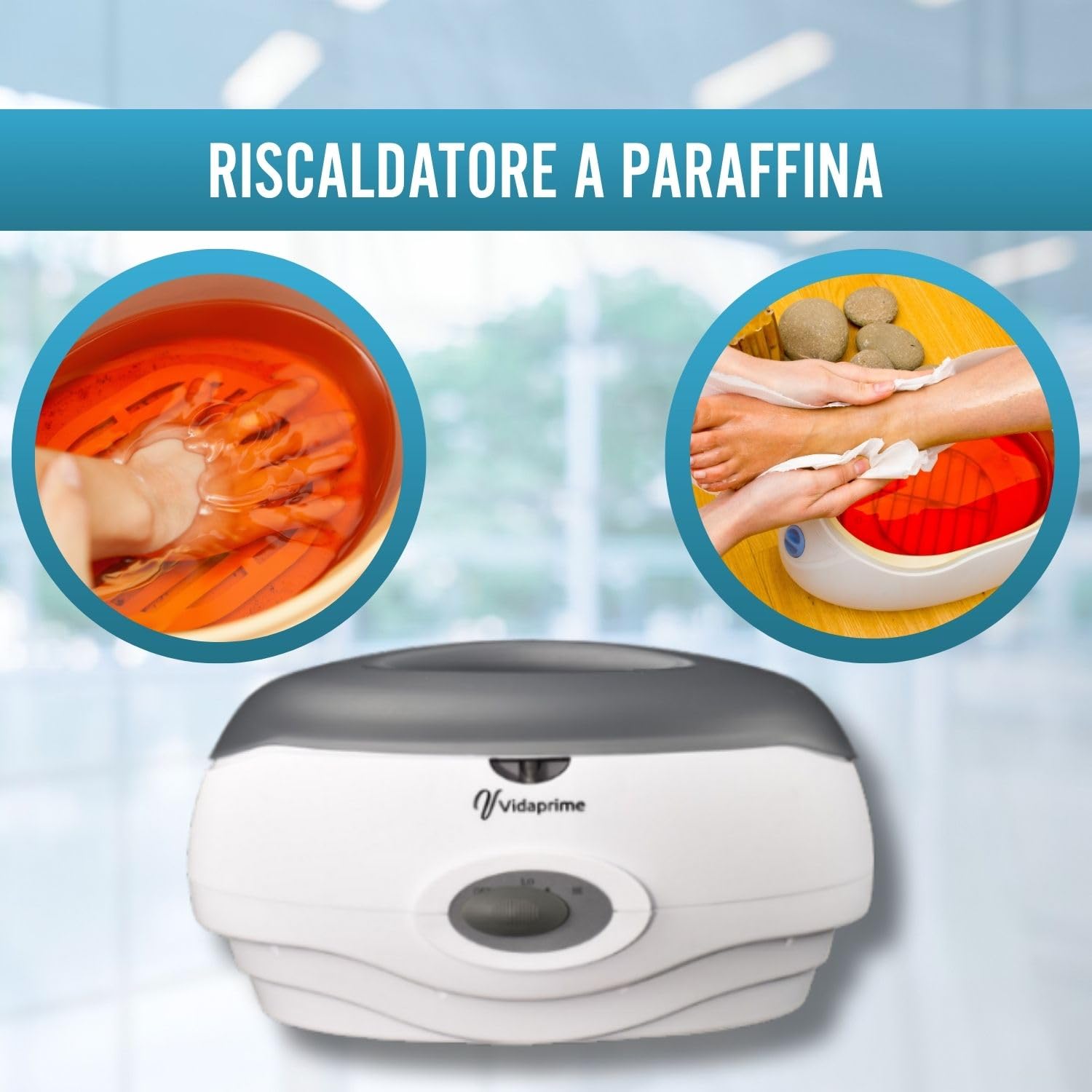 Bagno di paraffina 3L per mani e piedi per artrosi – Scalda paraffina professionale per paraffinoterapia, fisioterapia e termoterapia – Sollievo dal dolore muscolare e riabilitazione della pelle