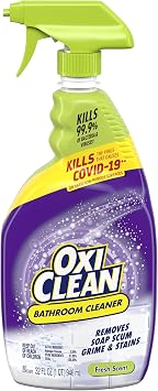 منظف حمام OxiClean ، دش ، حوض استحمام وبلاط ، مدعوم من OxiClean Stainfighters ، 32 أونصة