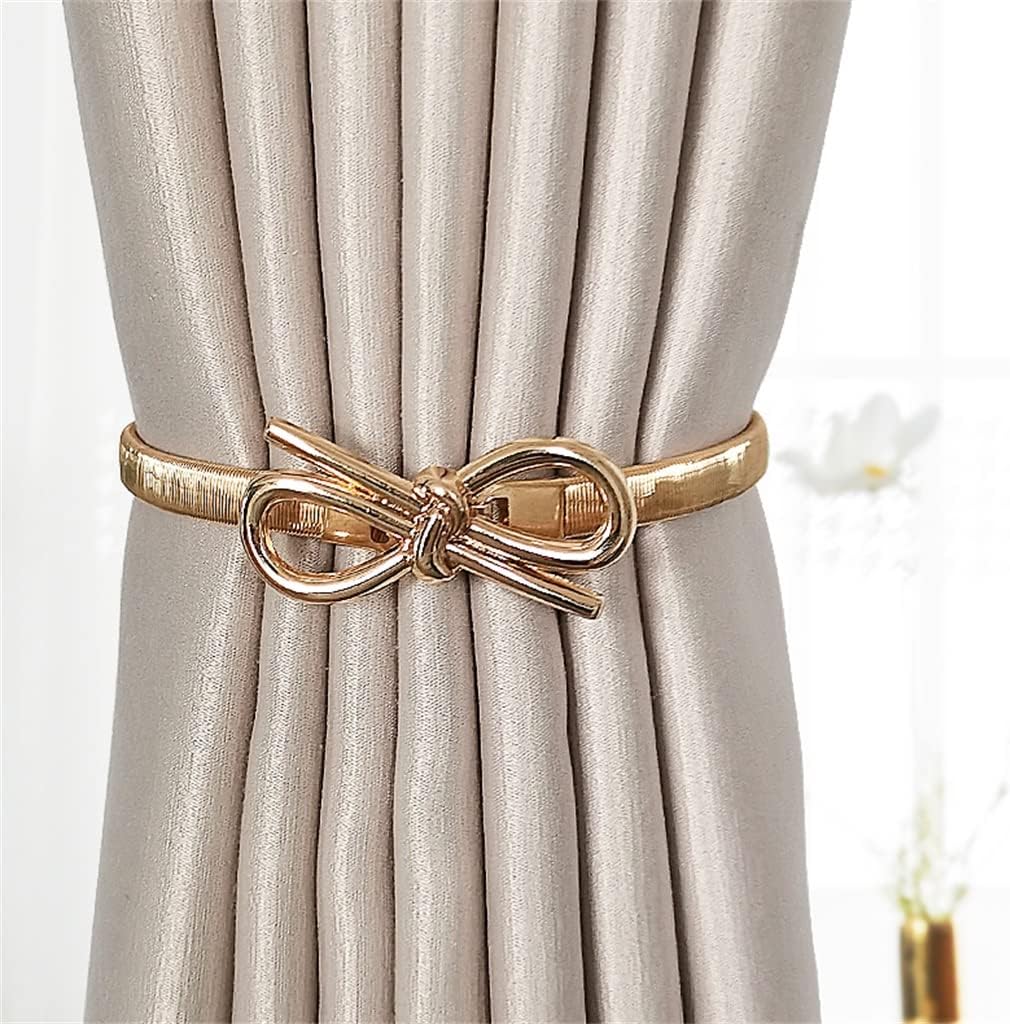 FMURY Metal Curtain Tie Elastic Curtain Buckle Tie Curtain Buckle Tie Rope Curtain Accessories Tie Tie Curtain Strap(E)