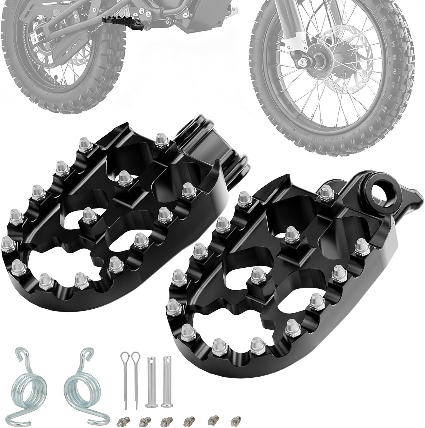 Electric Dirt Bike Foot Pegs CNC for Ebox Dragster Ebox 2.0 3.0 E Box 2 V2 3 72v Electric Mini Dirt Pit Bike Black