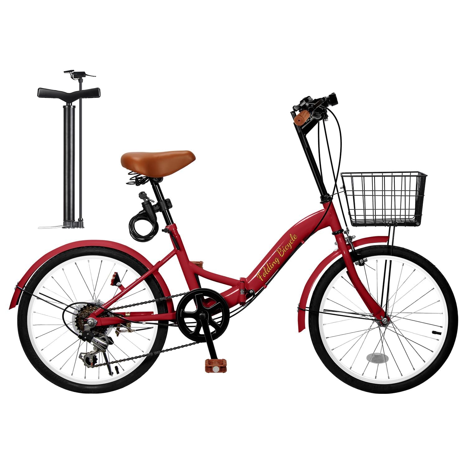 Amazon | 折畳み自転車 20インチ 軽量 素早く折畳可能 シマノ6段変速