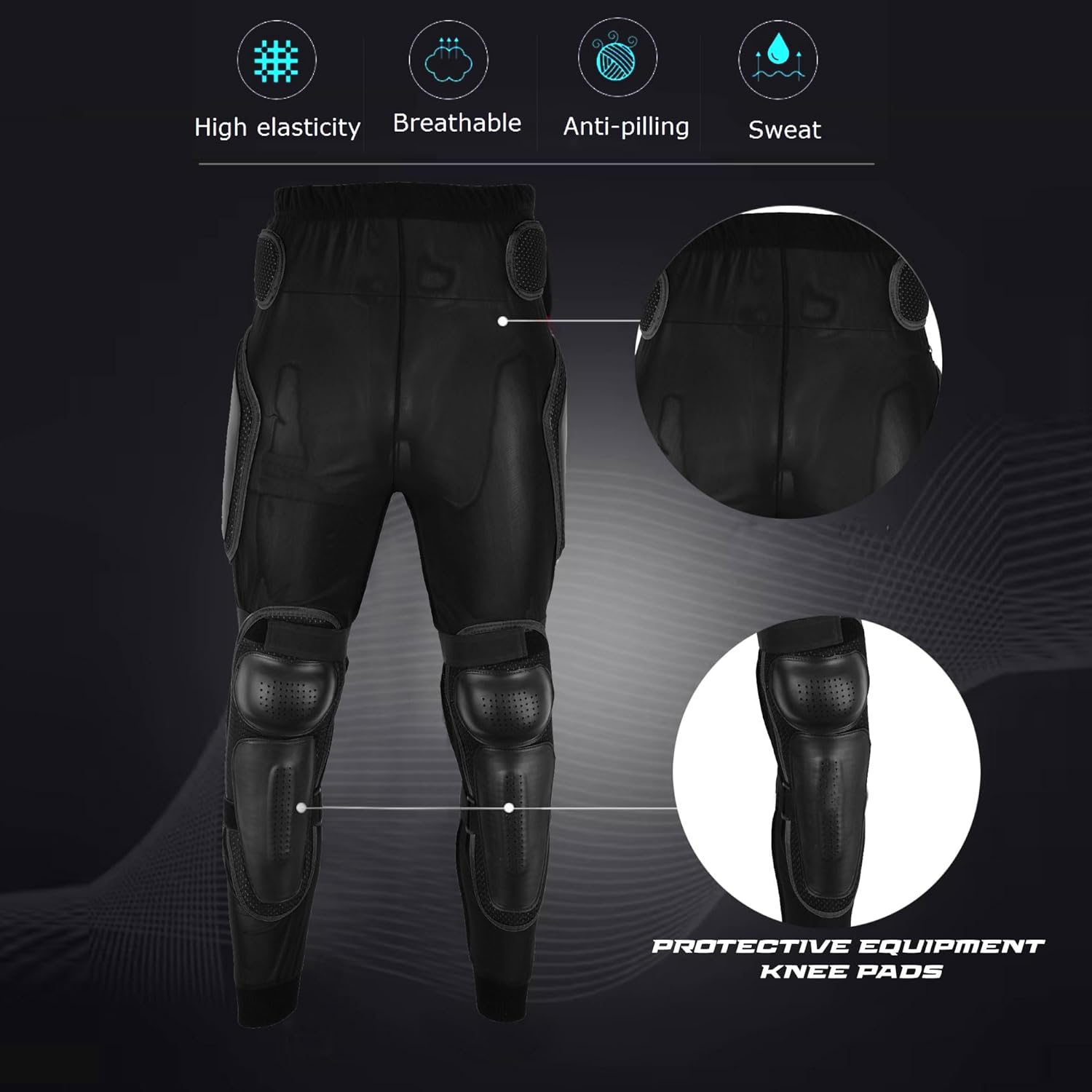 Mens Motorbike Body Armour Pants for MotorBiking Cycling Hiking Mens Boys Protective Clothing Armoured Trousers